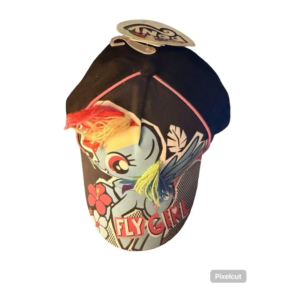My Little Pony Rainbow Dash Fly Girl 3D Pop Cap Adjustable Kids Hat